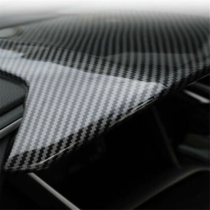 NIGHTKIST Kohlefaser Armaturenbrett Abdeckung für Honda Civic 10. Generation 2010-2021, Mittelkonsole Panel Verkleidung, Schwarz - Bild 3