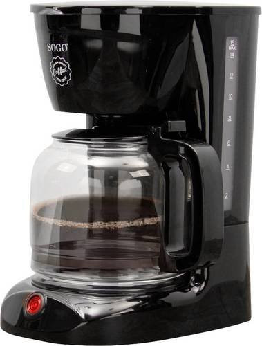 SOGO Human Technology Drip 15 Kaffeemaschine in Schwarz mit Glaskanne und Warmhaltefunktion - Bild 1
