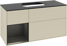 V&B Waschtischunterschrank Finion in Silbergrau lackiert, Breite: 120 cm, Tiefe: 50,1 cm, Höhe: 50,1 cm - Bild 1