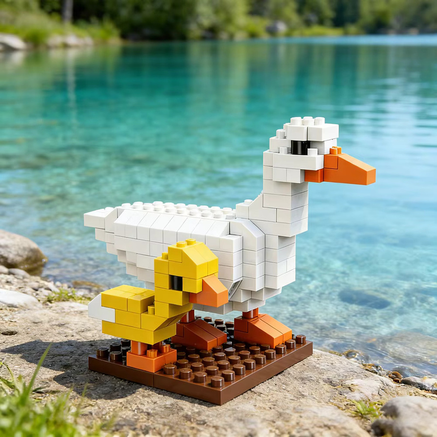 Xplore Animal Paradise Micro Mini Blocks Set, Wildtiermodelle - Bild 3
