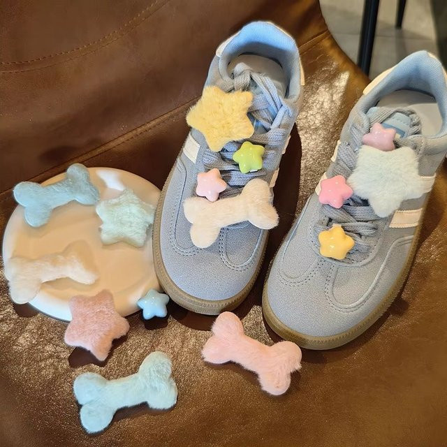 SMATLELF Schuh Charms, Plüsch Stern, Knochen, Herbst Winter - Bild 1