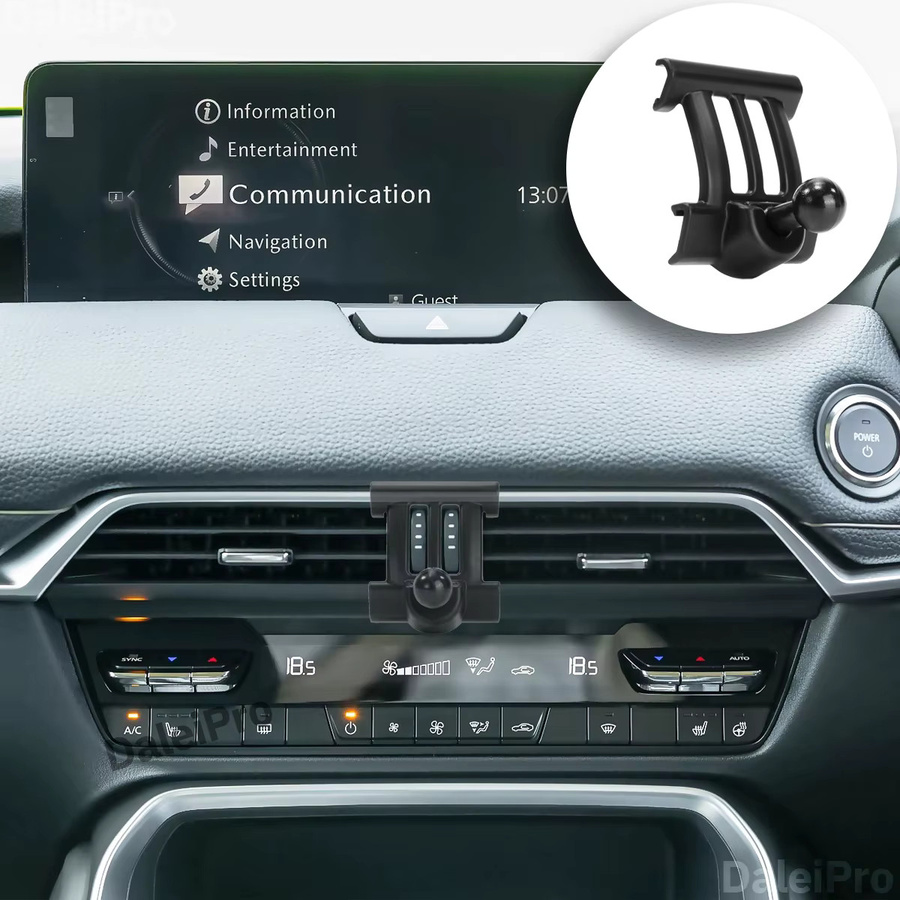 DaleiPro Magnetische Magsafe Auto-Handyhalterung mit kabellosem Ladegerät und automatischer Klemmung für Mazda CX60 CX80 CX-60 CX-80 in Schwarz - Bild 4