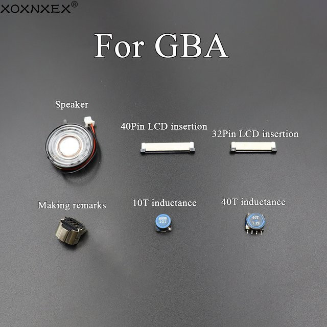 XOXNXEX Wartungszubehör für GBA Spielkonsole mit Kondensator, Induktivität, Lautsprecher, Netzteil und Schalter - Bild 1