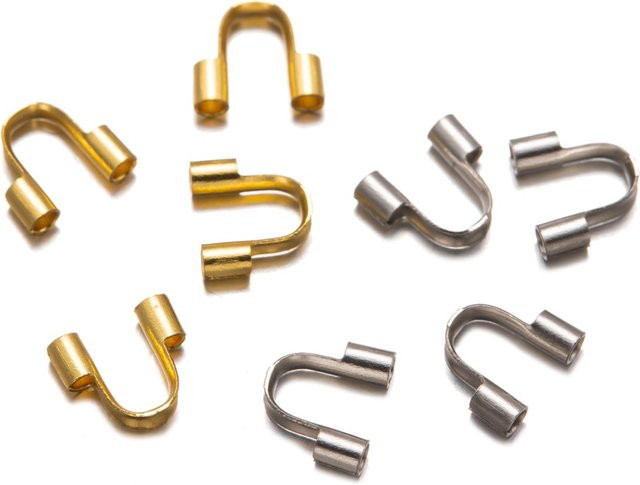 Verschlüsse Crimp Perlen Abdeckungen, Edelstahl, Unisex - Bild 1