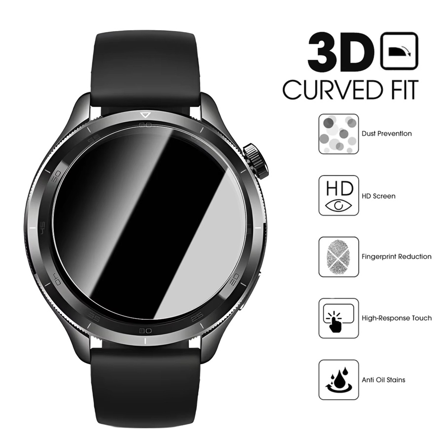 Xiaomi Displayschutzfolie aus gehärtetem Glas für Watch S4 41mm, transparent - Bild 2