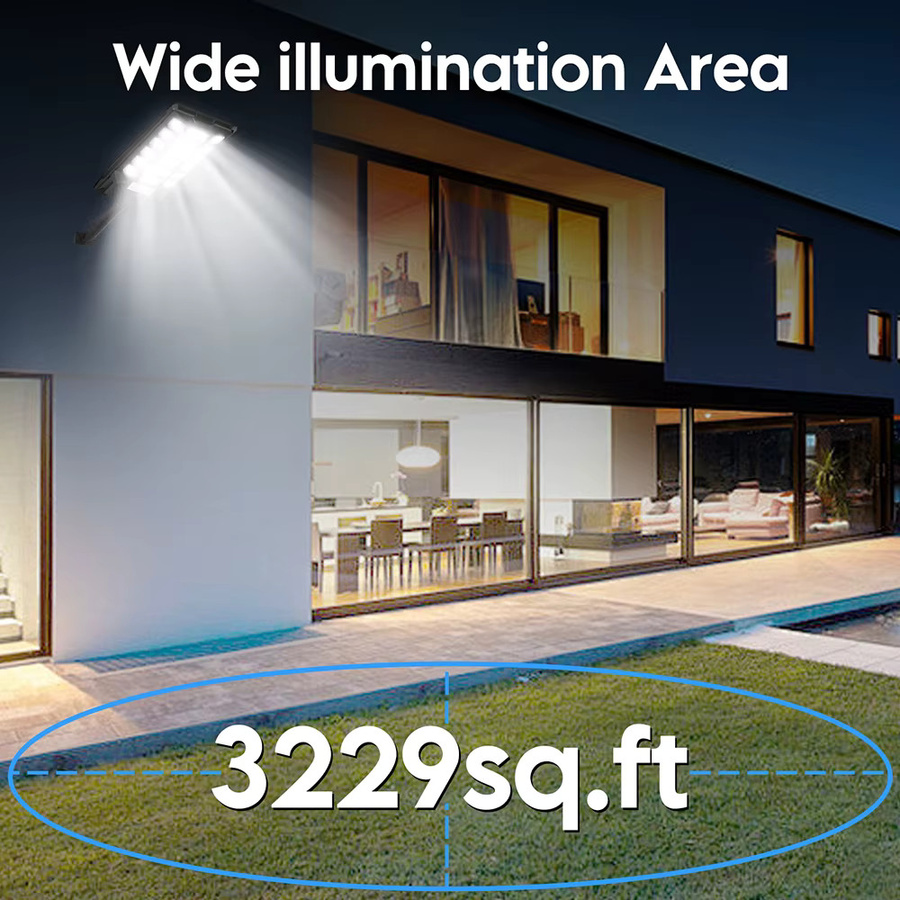 2er-Set solarbetriebene Außenleuchten in Schwarz, IP65 wasserdichte Solar-Wandleuchten für Garten und Garage mit Dämmerungssensor, rechteckiges Design - Bild 3