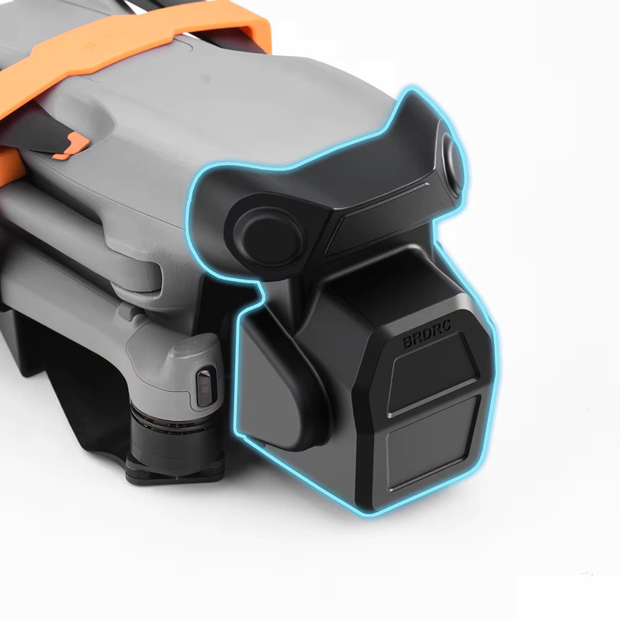 BRDRC Objektivdeckel für DJI Air 3S Drone Gimbal Lock Cover Kamera Schutzfolie in Schwarz - Bild 2