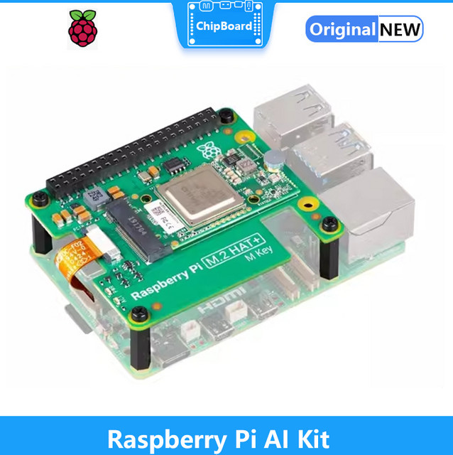 Himbeer Pi 5 AI Kit mit Hailo-8L PCIe M.2 Modul in Grün - Bild 1