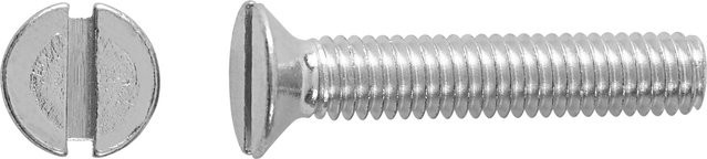 LUX-TOOLS Gewindeschraube Flachsenkkopf DIN 7991 M6 x 20 mm, verzinkter Stahl, Silber, 100 Stück - Bild 1