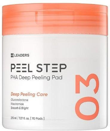 LEADERS Peel Step PHA Tiefenpeeling-Pad, 215 ml, Reinigend - Bild 1