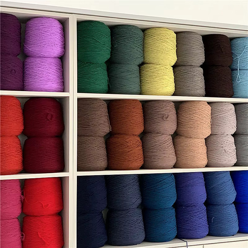 Tufting-Pistole für DIY-Teppiche und Kissen in Weiß und Multicolour mit 8 Strängen aus Baumwolle und Acryl, 400 g - Bild 3