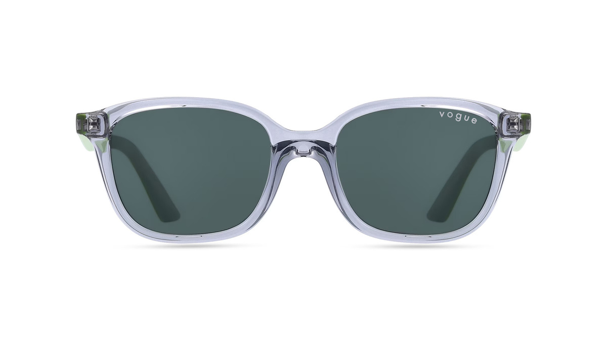 Vogue VJ2014 Sonnenbrille, Vollrand, quadratisch, Kunststoff, Unisex, grau, grün - Bild 1