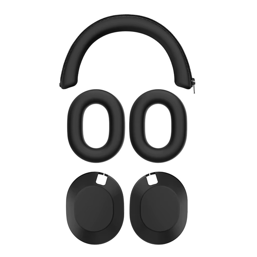 3-teiliges Silikon-Kopfhörer-Schutzset für Sony WH-1000XM6 in Beige, kratzfeste und verschleißfeste Ohrpolster-Abdeckungen - Bild 5