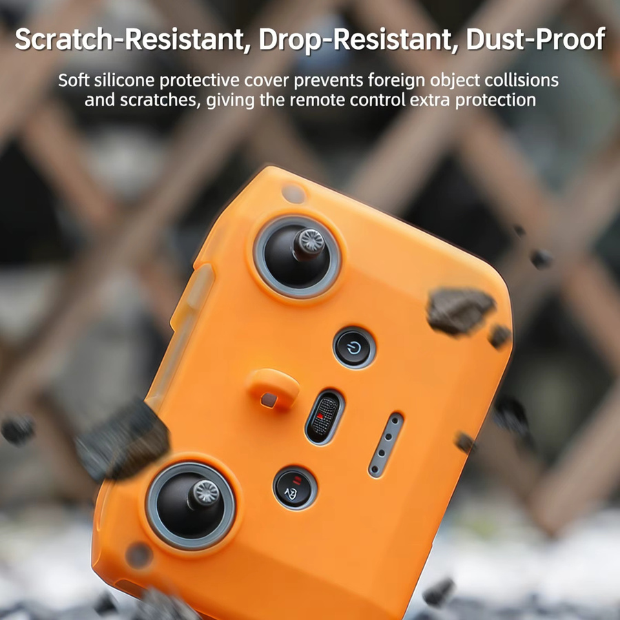 DJI Silikon-Schutzhülle Set für Mini 4 Pro und RC N3/N2/N1 Controller in Orange - Bild 4
