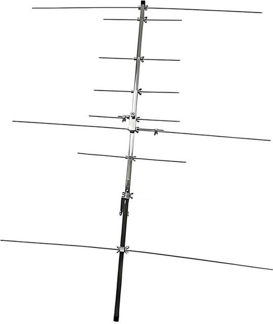 SignalPlus Dualband-Yagi-Antenne für Amateurfunk 2m 70cm VHF UHF, Hochleistungs-8-Elemente-Außenantenne in Silber - Bild 1