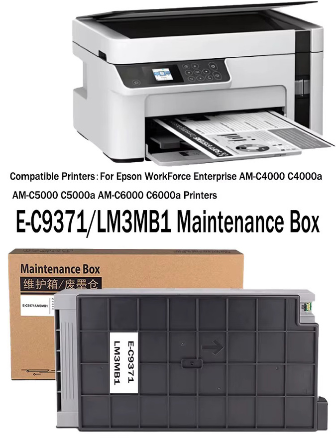 Epson Wartungsbox C9371 LM3MB1 für WorkForce Enterprise AM-C4000 AM-C5000 AM-C6000 C4000 C5000 C6000 Drucker in Grau - Bild 2