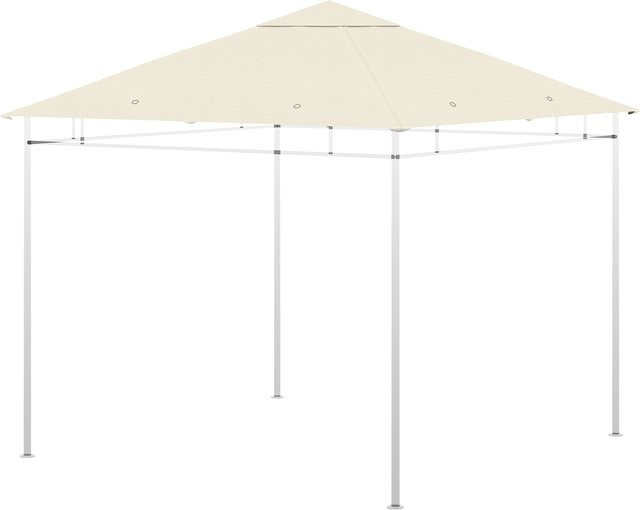 Outsunny Ersatzdach für Gartenpavillon mit Belüftungs-Top-Design und 8 Wasserabflusslöchern, Cremeweiß, B/T/H: 300 x 300 cm - Bild 1