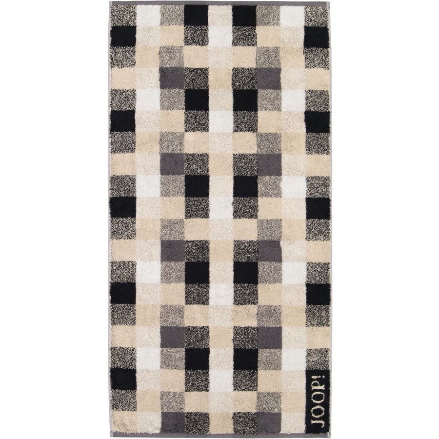 Joop! Handtuch Vibe Checked Karo Braun Multicolour B: 50 cm, L: 100 cm - Bild 1