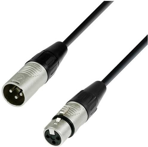 Adam Hall 4 STAR DMF 0300 DMX XLR Verbindungskabel Schwarz, Länge: 3 m, 1x XLR-Stecker 3 polig zu 1x XLR-Buchse 3 polig - Bild 1