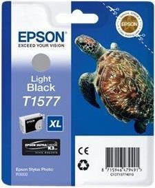 Epson T1577 Druckerpatrone Schwarz für Stylus Photo R3000 - Bild 1