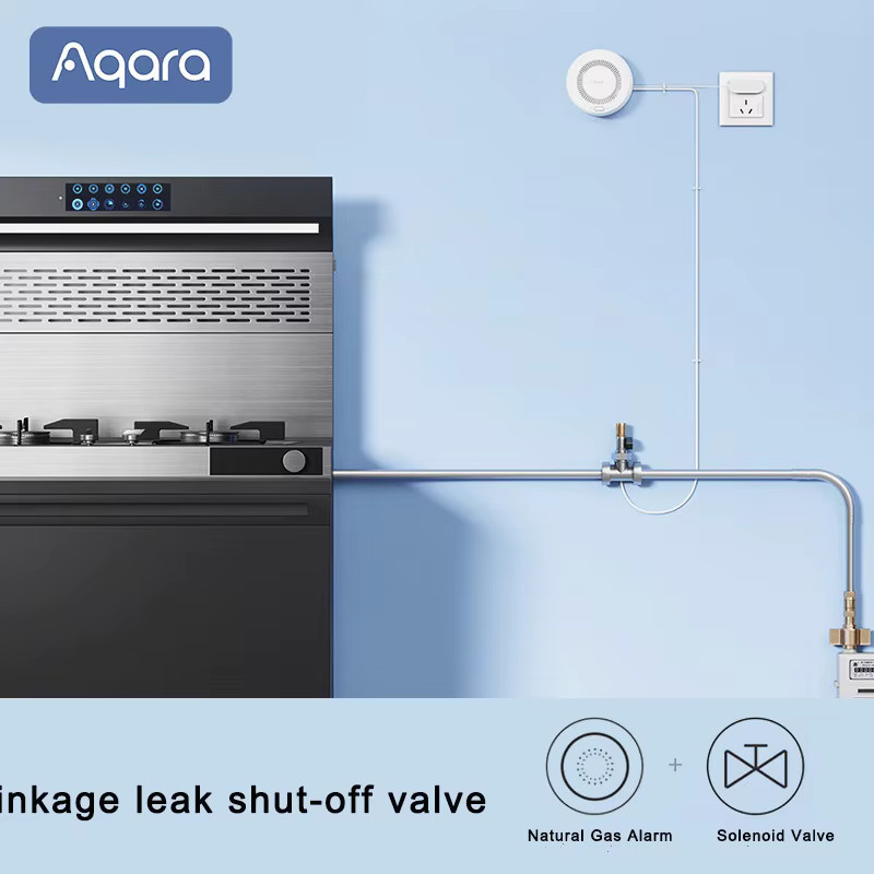 Aqara Smart Erdgas Detektor Zigbee Gas Leck Alarm in Weiß für Xiaomi Home und Apple HomeKit - Bild 2