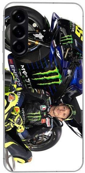 MANIACASE Silikon Schutzhülle Valentino Rossi für Samsung Galaxy A26 in Schwarz und Multicolour - Bild 1