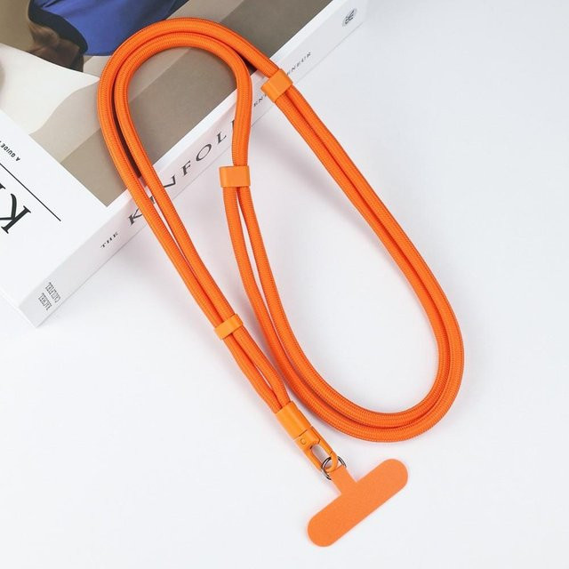 Caihonghong Handy-Lanyard Crossbody in Orange, verstellbare Schulterkette für Outdoor und Anti-Verlust, Unisex - Bild 1