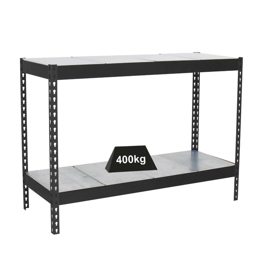 PROREGAL Schwerlastregal Mini Metal Yeti Two aus Metall in Anthrazit, H x B x T: 150 x 90 x 60 cm - Bild 2