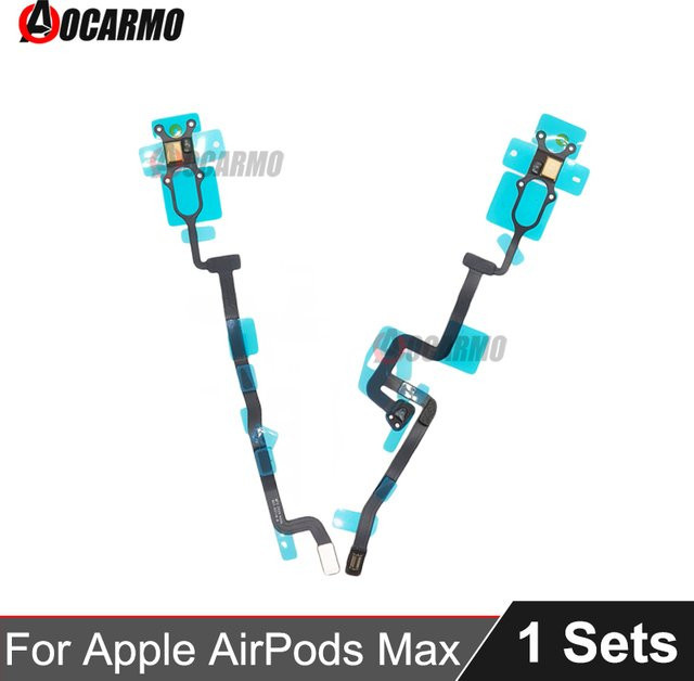 Aocarmo Ersatzteil Set für AirPods Max mit Geräuschunterdrückungsmikrofon, Mikrofon-Sensor und L+R-Flexkabel zur Reparatur - Bild 1