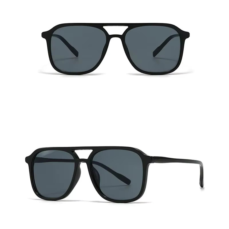 TOYEARN Sonnenbrille, Quadrat, Vollrand, Schwarz, Unisex - Bild 1