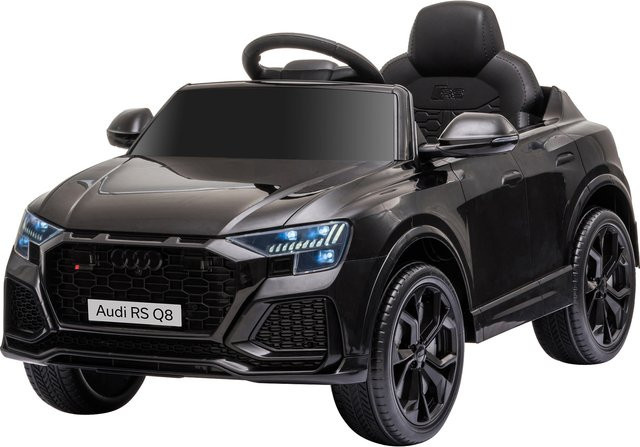 HOMCOM Audi Elektroauto, Elektrofahrzeug, Schwarz, ab 3 Jahre - Bild 1