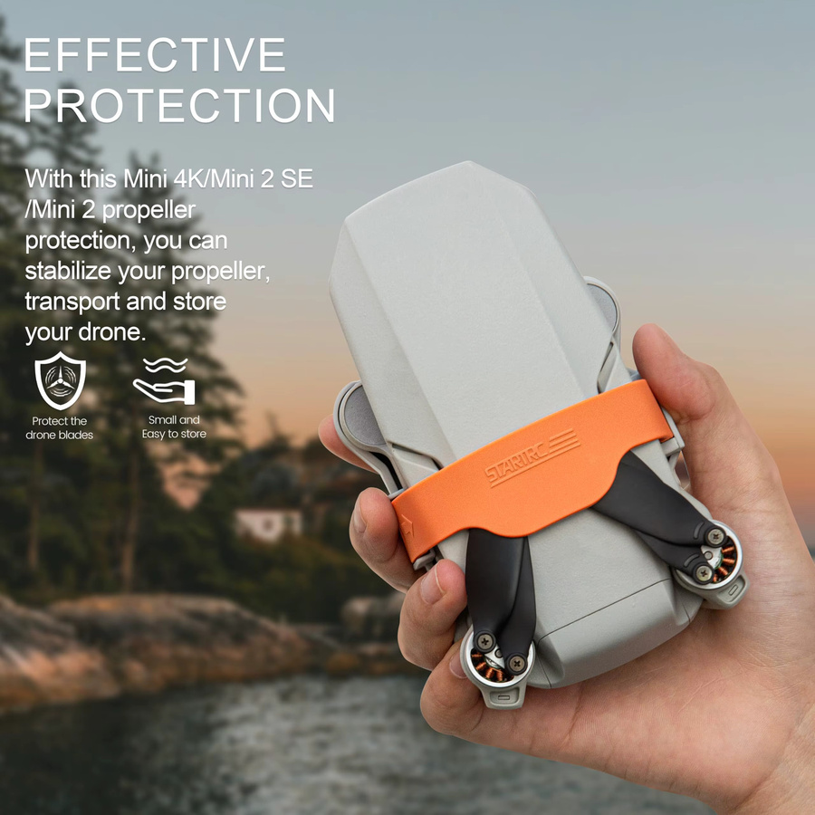 DJI Propellerhalterung mit Schnellverschluss in Orange für DJI Mini 4K, DJI Mini 2 und Mavic Mini 2 - Bild 3