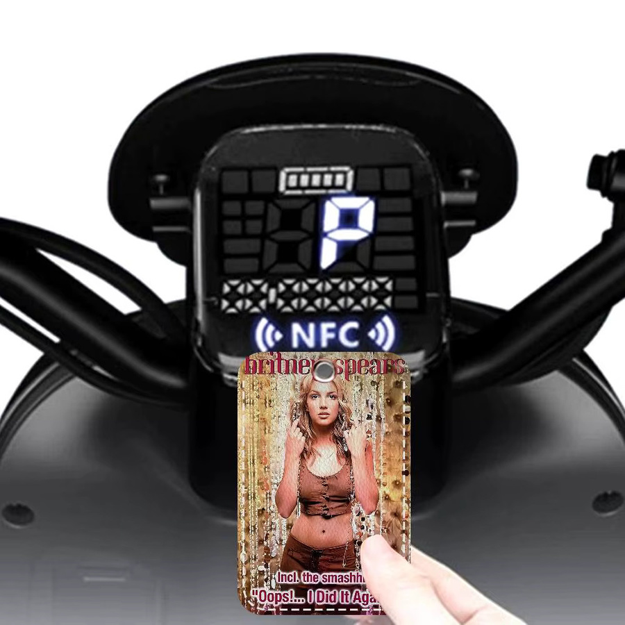 Britney Spears DIY Sticky Badge Halter mit Schlüsselbund als Schutzhülle für Bank-, Business- oder Buskarten, Multicolor - Bild 3