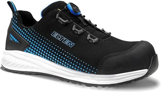 Elten Sicherheitshalbschuh JORAN BOA BLUE Low ESD S3 Mikrofaser und Textil in Blau und Schwarz, Größe 46 - Bild 1