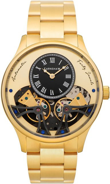 Thomas Earnshaw Herrenuhr, Automatik, Edelstahl, Gold, 44 mm - Bild 1