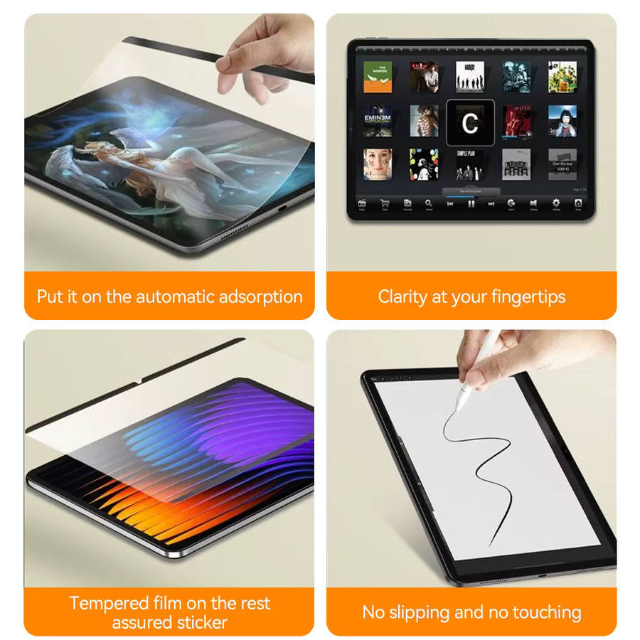 Xiaomi Magnetischer Displayschutz Matt für Redmi Pad 2 und Xiaomi Pad 5/6/7/Pro/SE/6S Pro 11 und 12 Zoll Schreibfolie Transparent - Bild 5