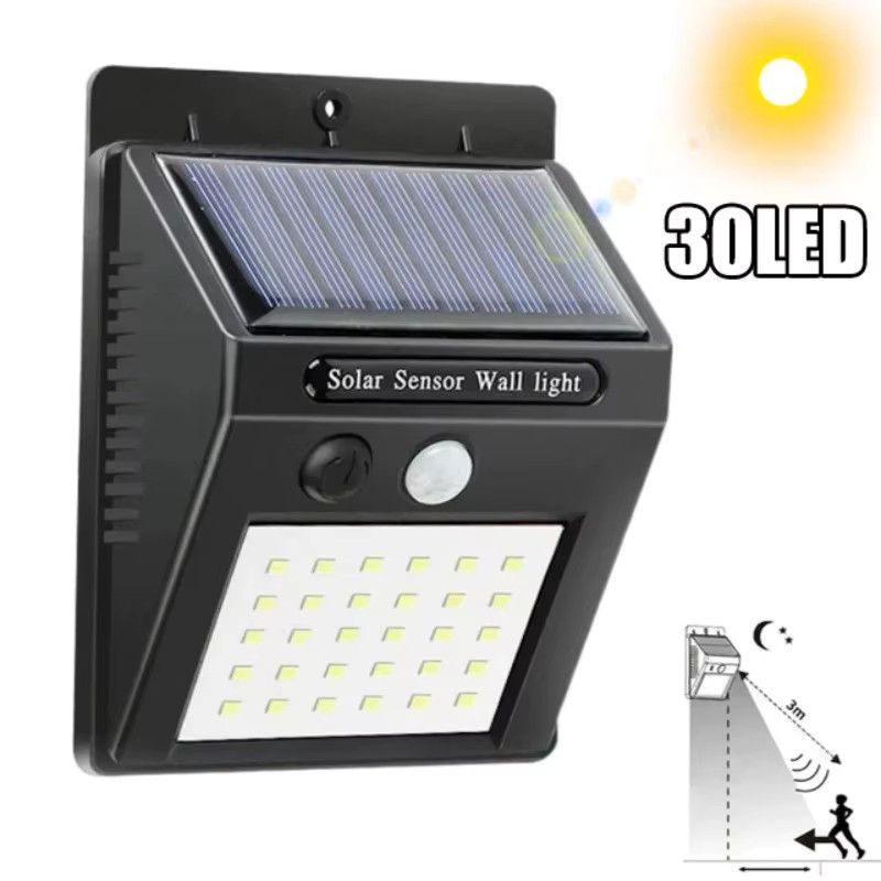 XIWANGFIRE LED Solar Wandleuchte mit Bewegungssensor für Garten und Außenbereich wasserdicht - Bild 7