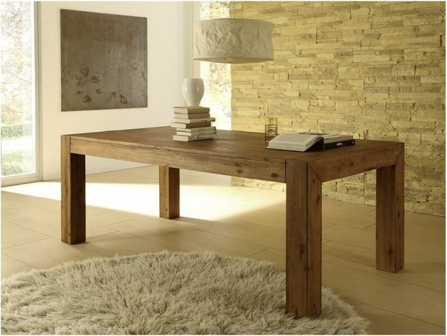 Sedex Florenz Esstisch aus Akazienholz natur, ausziehbar, B/T: 200-260 x 100 cm - Bild 1