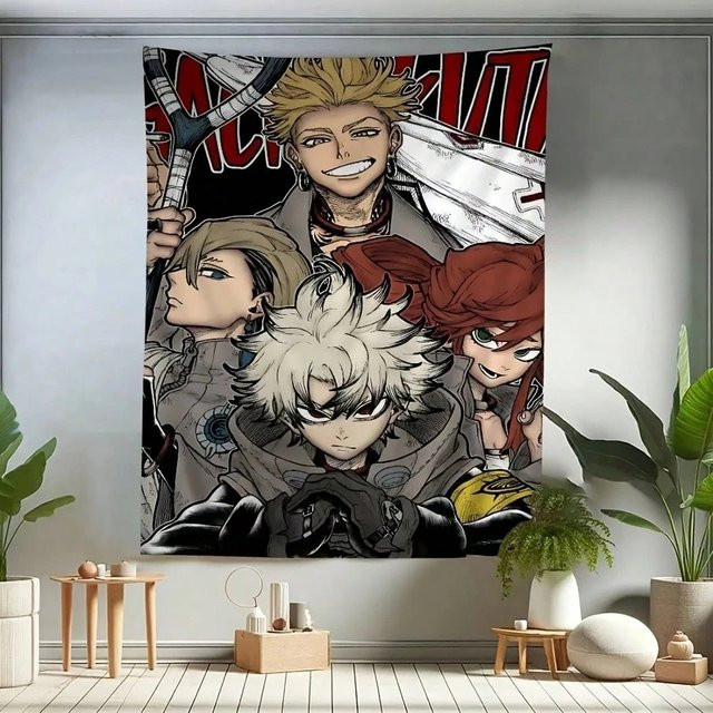 Bandai Gachiakuta Anime Wandteppich Multicolour Textil Wandkunst für dein Zuhause - Bild 1