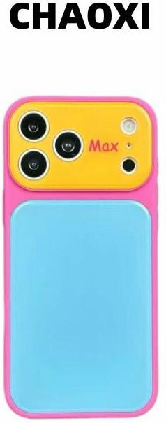 Royal Choice Bunte Dopamin Acryl Handyhülle mit Lederstruktur-Rahmen für iPhone 13 bis iPhone 17 Pro Max, Stoßfest und Anti-Rutsch, Multicolor - Bild 1