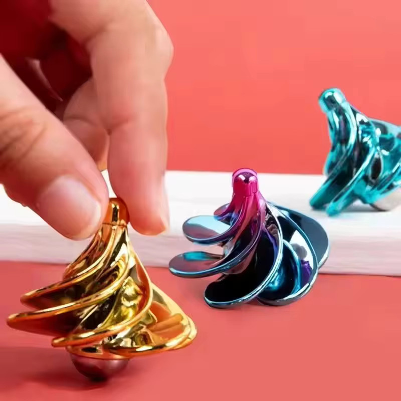 Meade Windgetriebenes Gyro-Entspannungsspielzeug, buntes Gyro-Fidget-Spielzeug - Bild 2