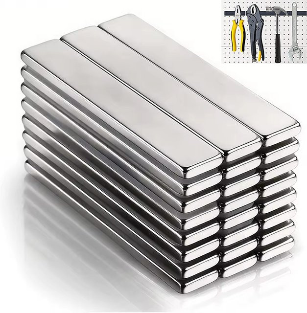 Mognot Lange Stabmagnete in Silber als starke Hochleistungsmagnete für Küche und Handarbeiten - Bild 1