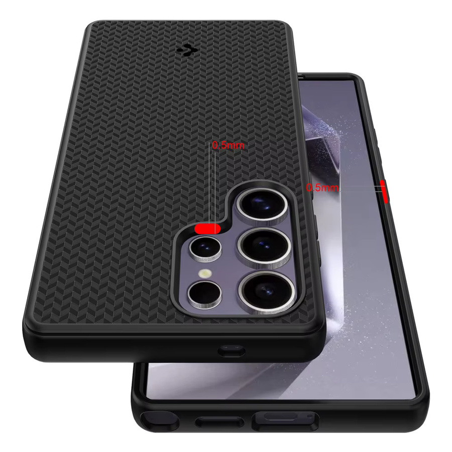 Spigen MagSafe Magnetische Silikon-TPU-Hülle für Samsung Galaxy S26 Ultra und S25 Plus in Schwarz und Lila - Bild 3