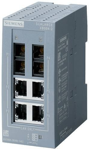 Siemens Industrial Ethernet Switch 6GK5004-2BD00-1AB2, 10/100 MBit/s, Grau - Bild 1