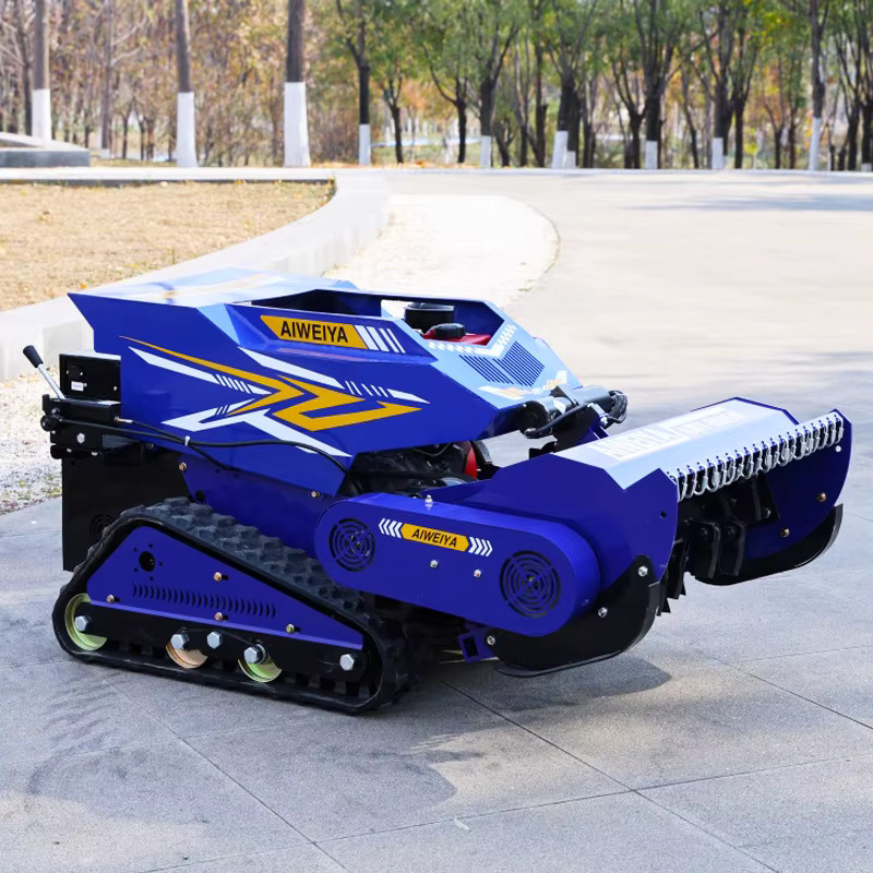TONGZHONG Allrad-Roboter-Rasenmäher für Wildgrasflächen in Blau - Bild 2