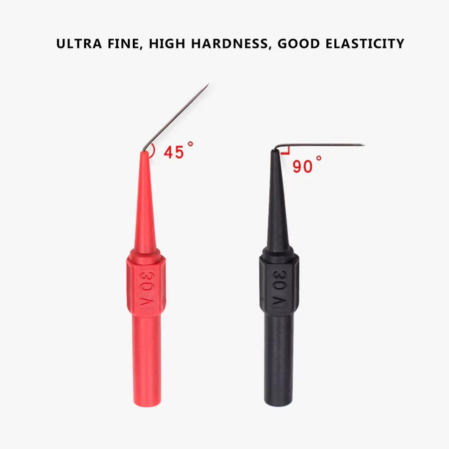 100er Set Multimeter Testleitungen mit Piercing-Nadelspitzen für die Automobil-Diagnose, 0,7 mm, Mehrfarbig - Bild 3