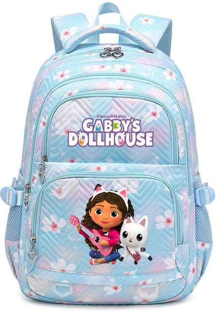 3-teiliges Schulrucksack-Set in Blau aus Oxford-Stoff mit Schultasche und Federmäppchen - Bild 1