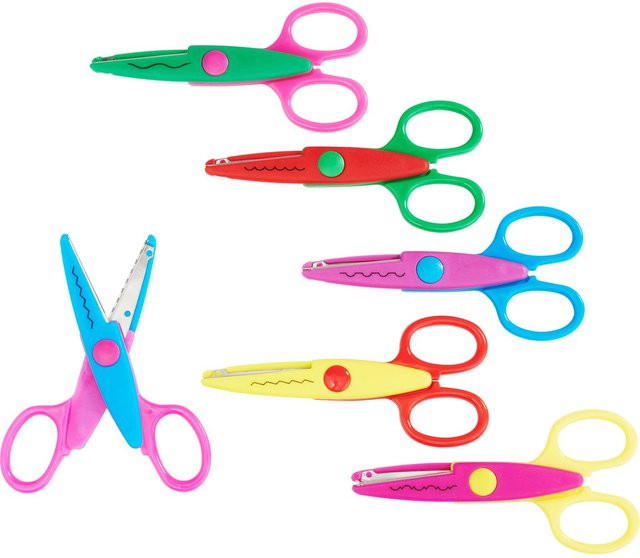 VBS Konturenscheren Pinking 6er-Set Multicolor - Bild 1