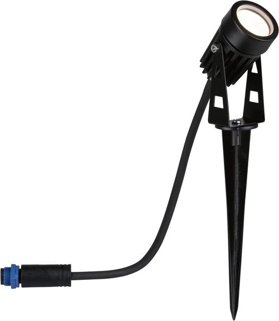 Paulmann Plug & Shine Erdspießleuchte IP65 in Schwarz mit warmweißem LED-Licht - Bild 1