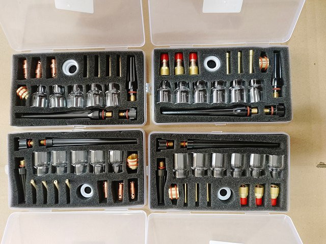 Ocim 17-teiliges WIG Schweißteile Glasdüsen-Kit für WP17/18/26/9/20 in Multicolor - Bild 1